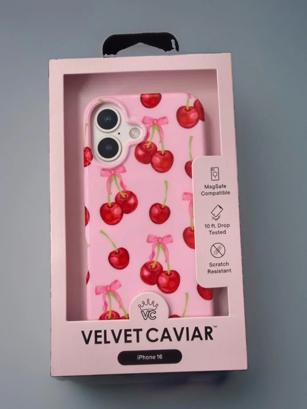 NEW VELVET CAVIAR Magsafe Protective Case for iPhone 16 - Sweet Cherry Cherries